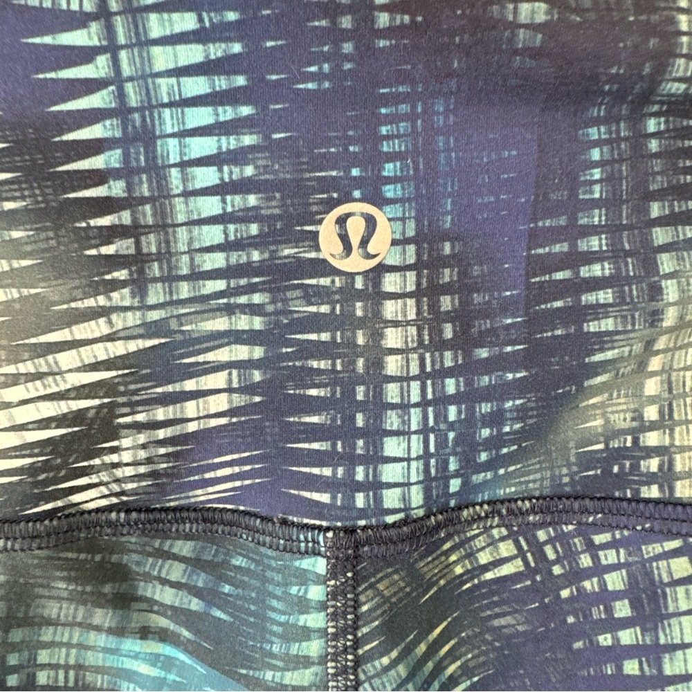 lululemon athletica Blue Multi-Pattern High-Rise capri leggings - Picture 7 of 9